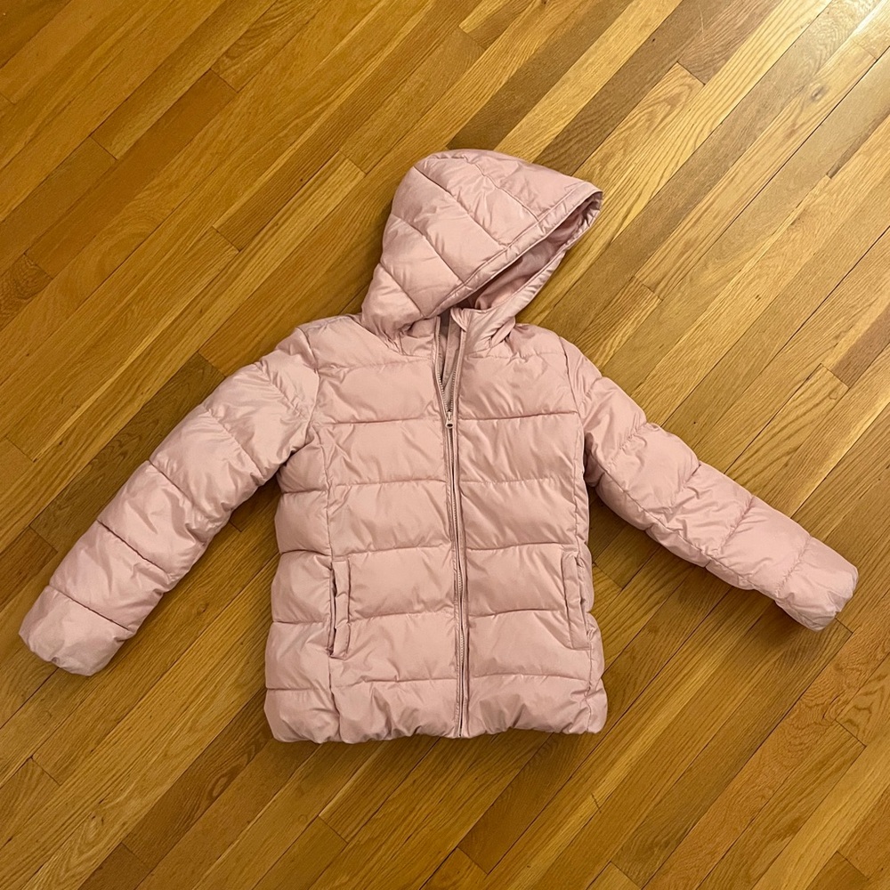 GAP kids Warmest Coat Soft Blush Pink Puffer Jacket with Hood. Girls XXL
